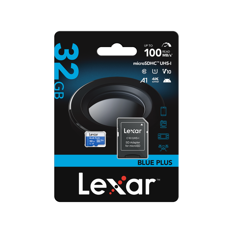 Lexar microSDHC 100MB/s Blue Plus 32GB