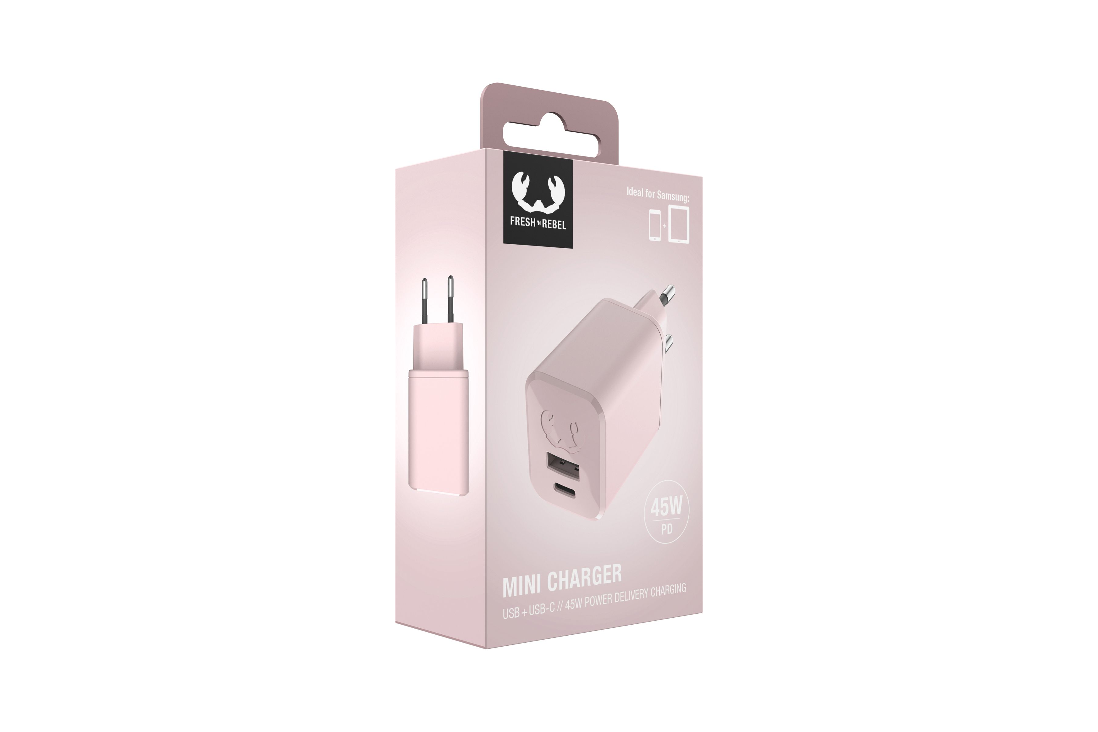 Fresh 'n Rebel Mini Charger Pink 45W