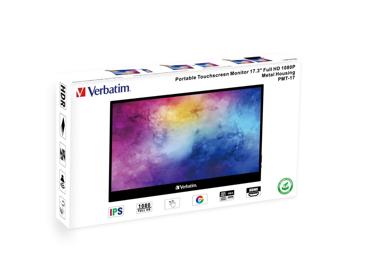 Verbatim Port. Touchscreen Monitor 17.3"