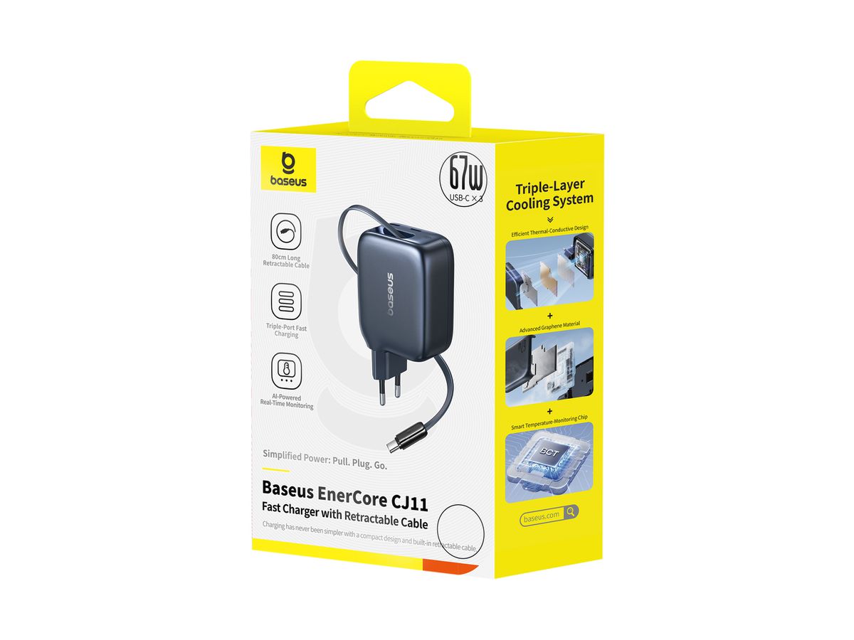 Baseus EnerCore Fastcharg.67W Retr.Cab.