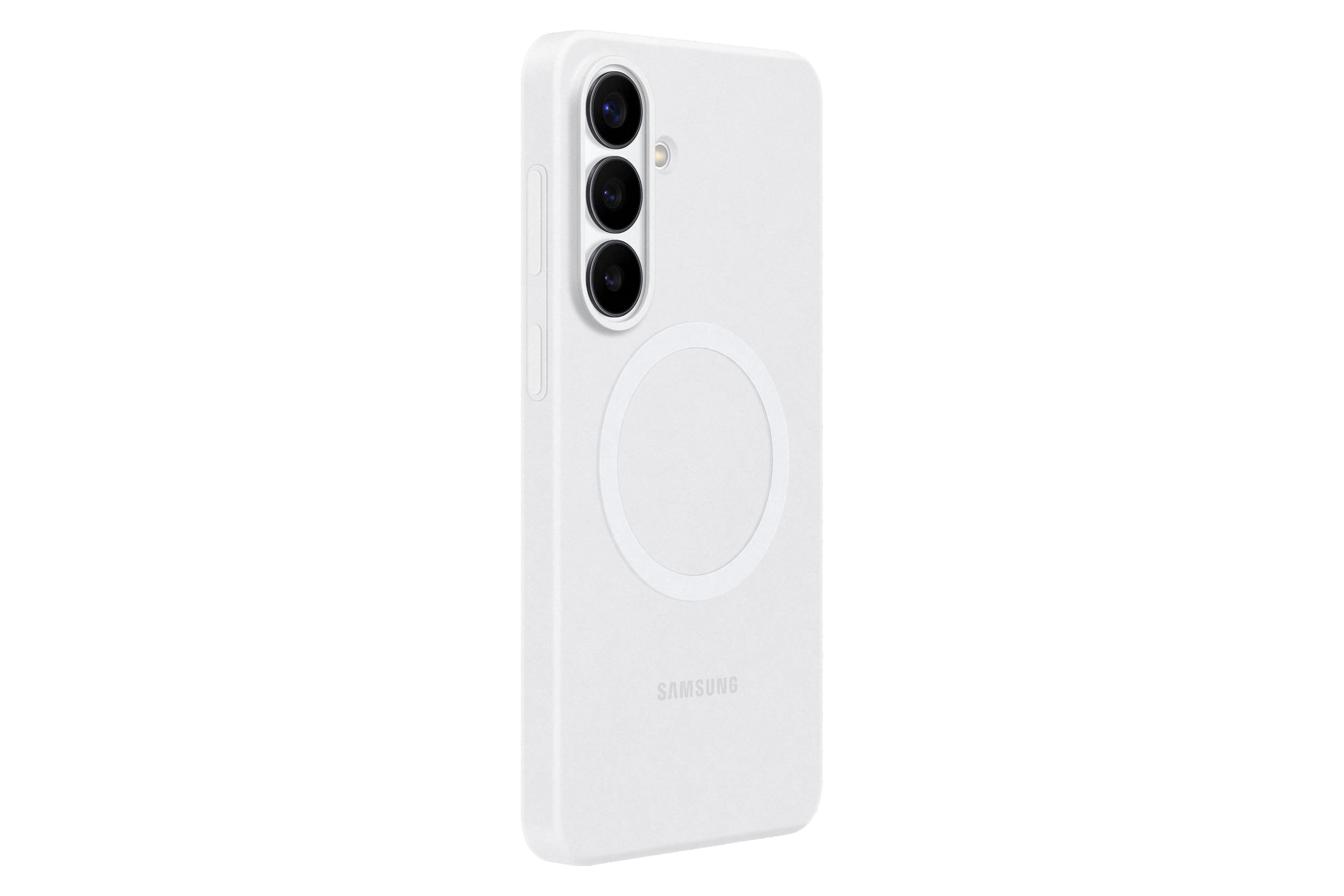 Samsung S26+ Silicone Magnet Case White