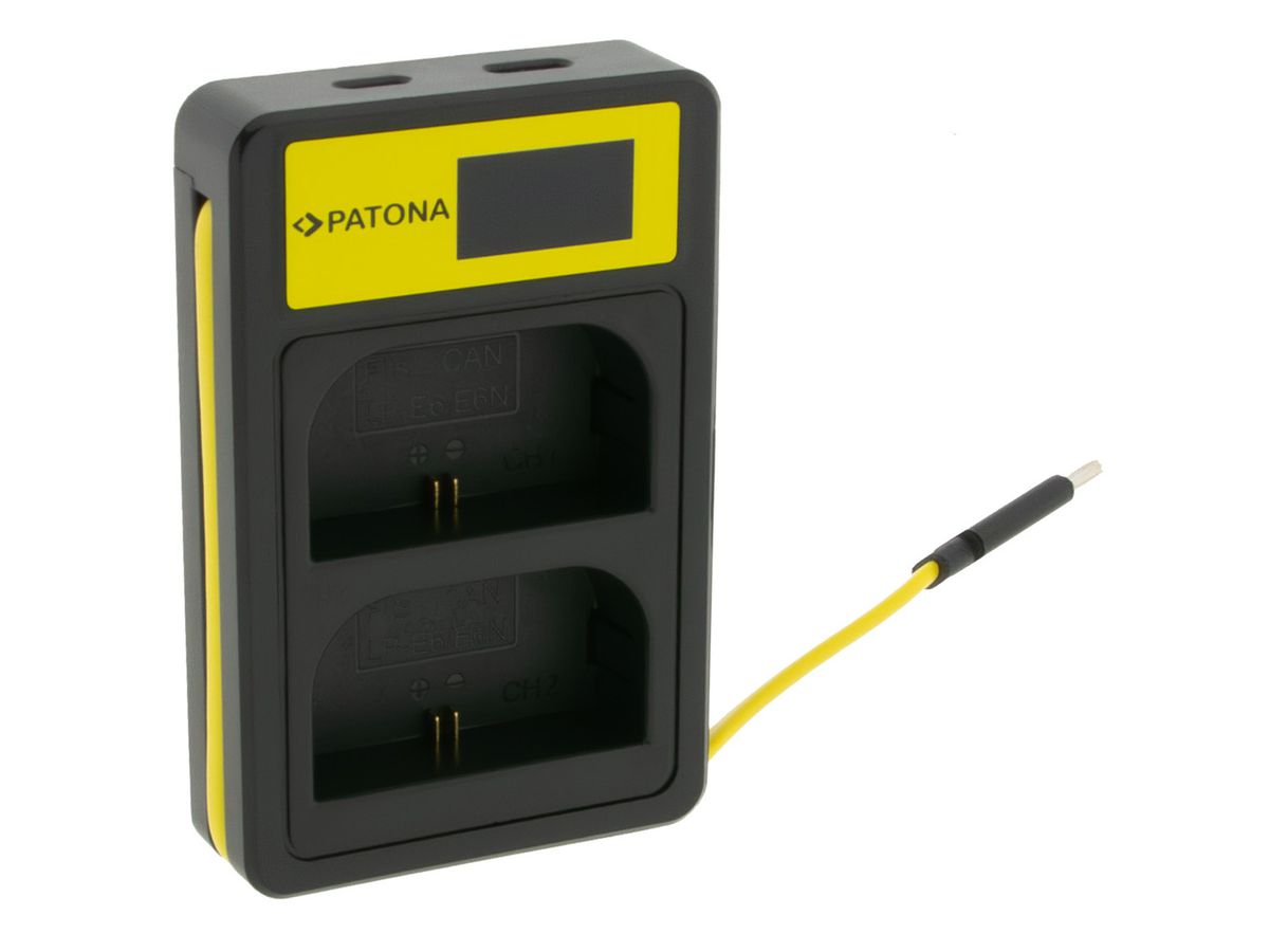 Patona Smart Dual Ladegerät Canon LP-E6