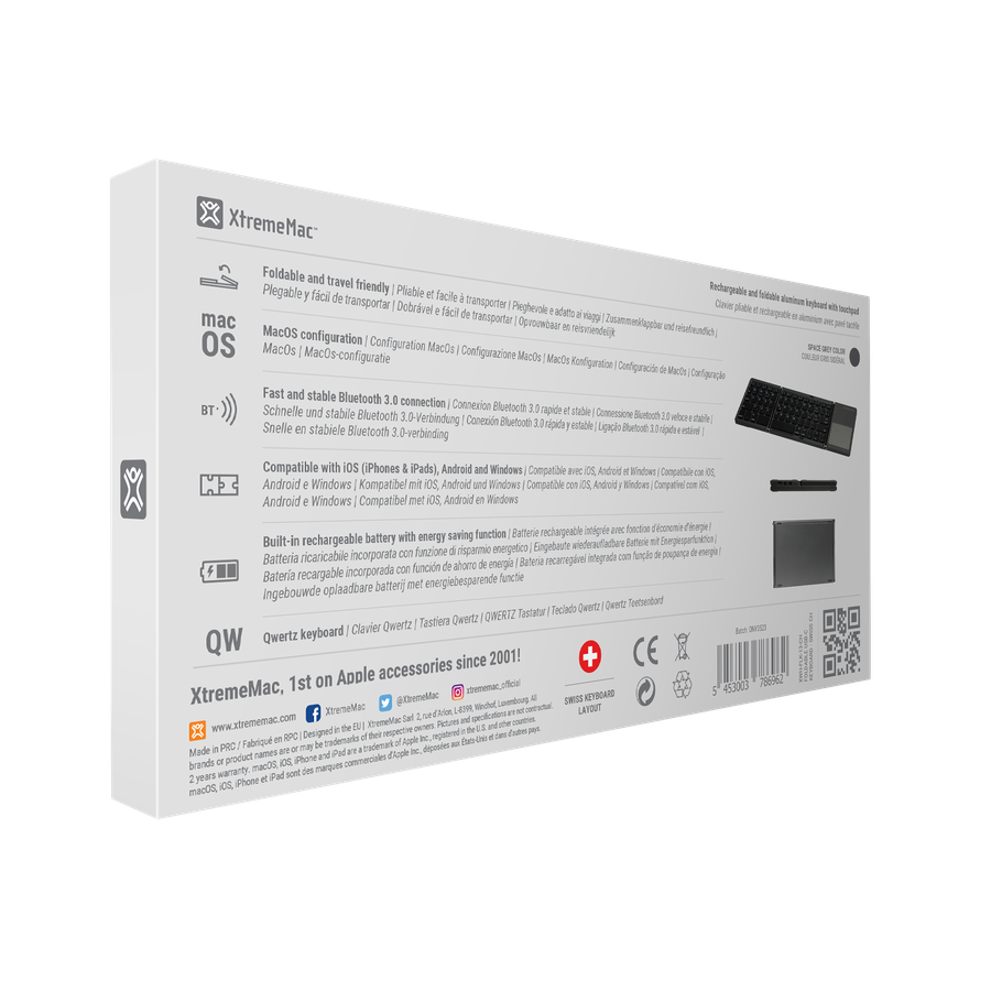 XtremeMac Foldable Bluethoot Keyboard