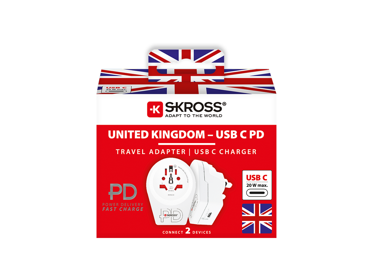 Skross World to UK USB C20PD