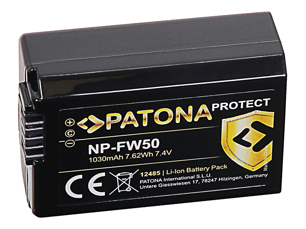 Patona Protect Batterie Sony NP-FW50