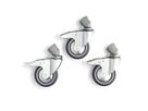 Manfrotto Wheel Set 100mm/22mm w/Brakes