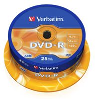 Verbatim DVD-R Spindle 4.7GB 16x 25 Pack