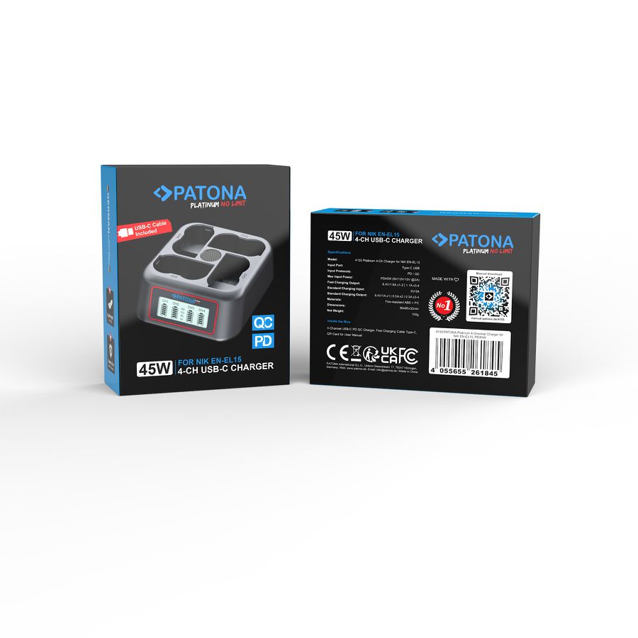 Patona 4-Port Fast Charger Nikon EN-EL15