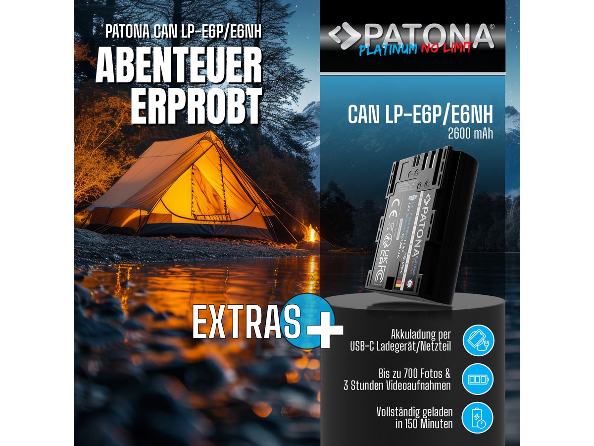 Patona Platinum Canon LP-E6P USB-C