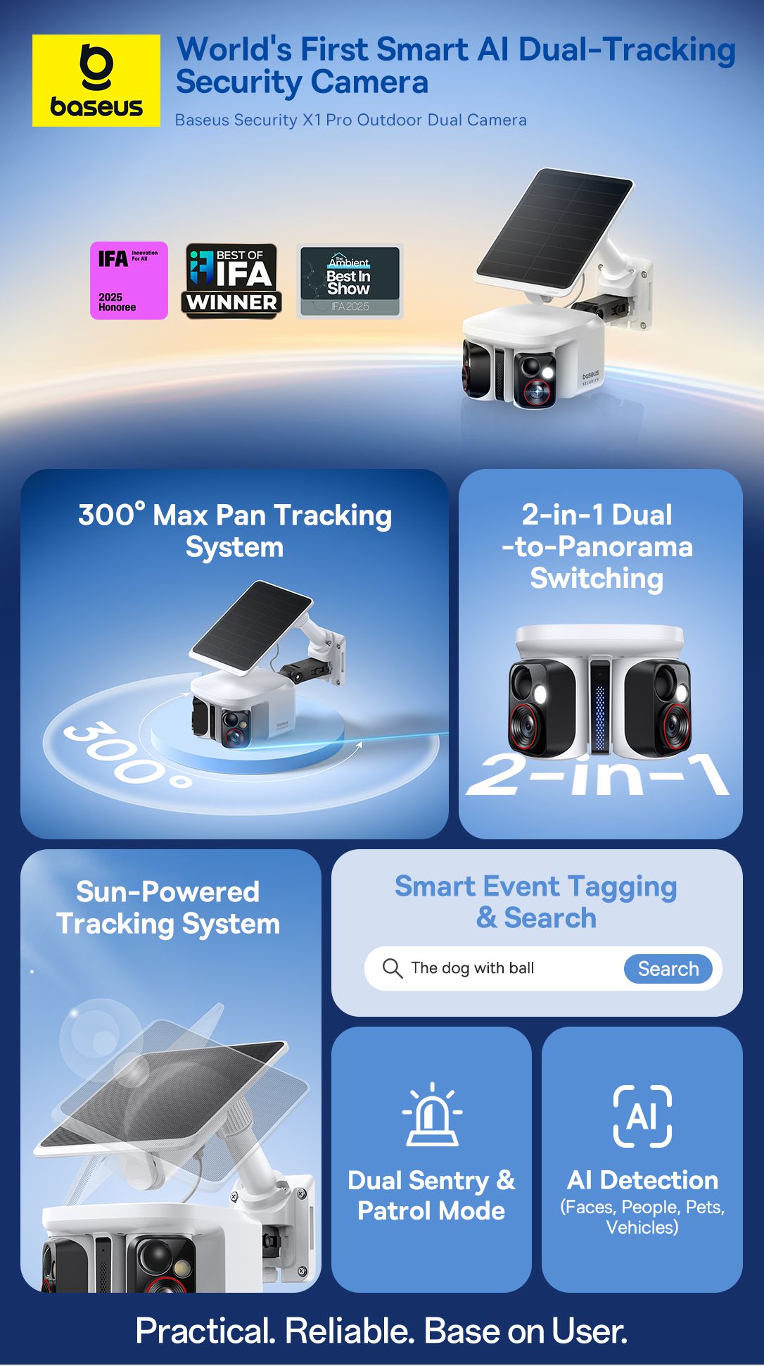 Baseus X1 Pro Outdoor Dual Cam 3K