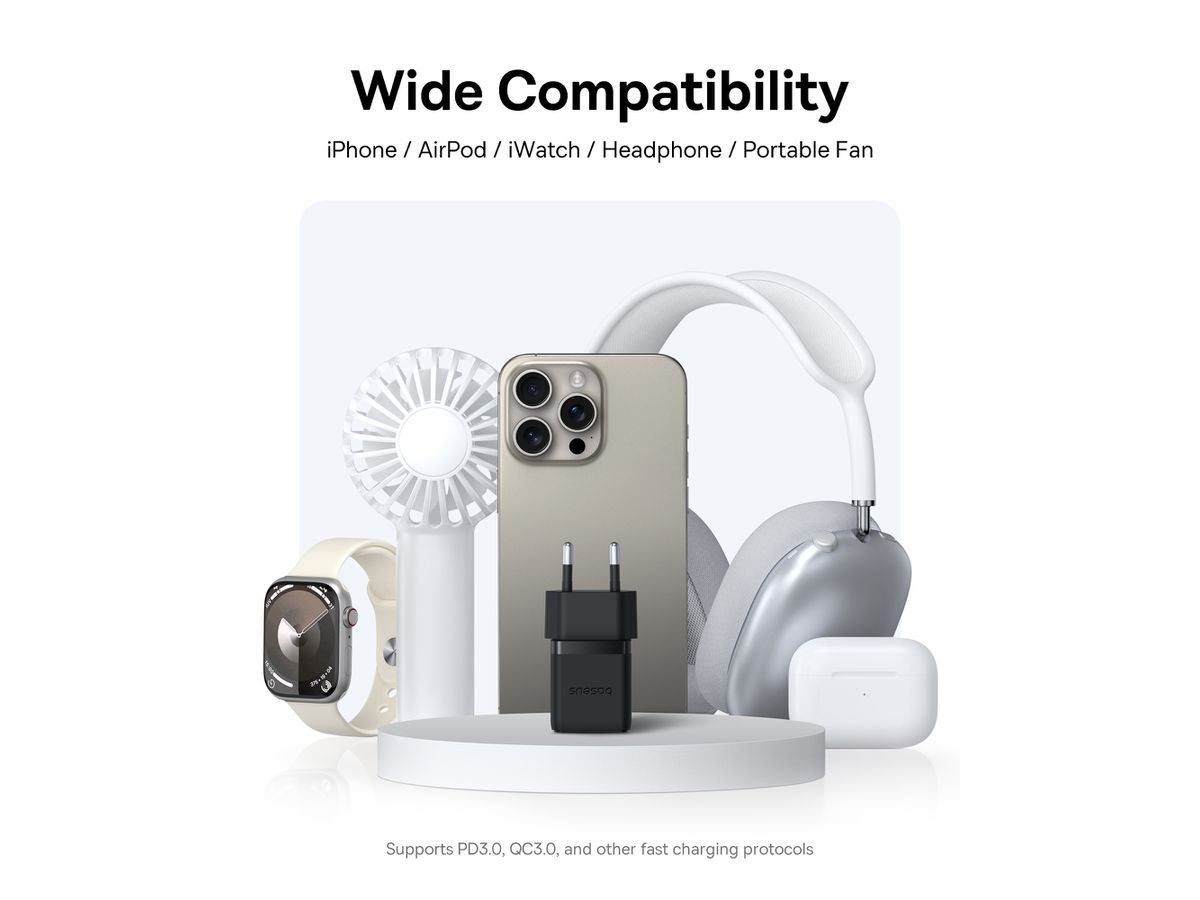 Baseus Palm Fastcharger C+U 30W Bl.