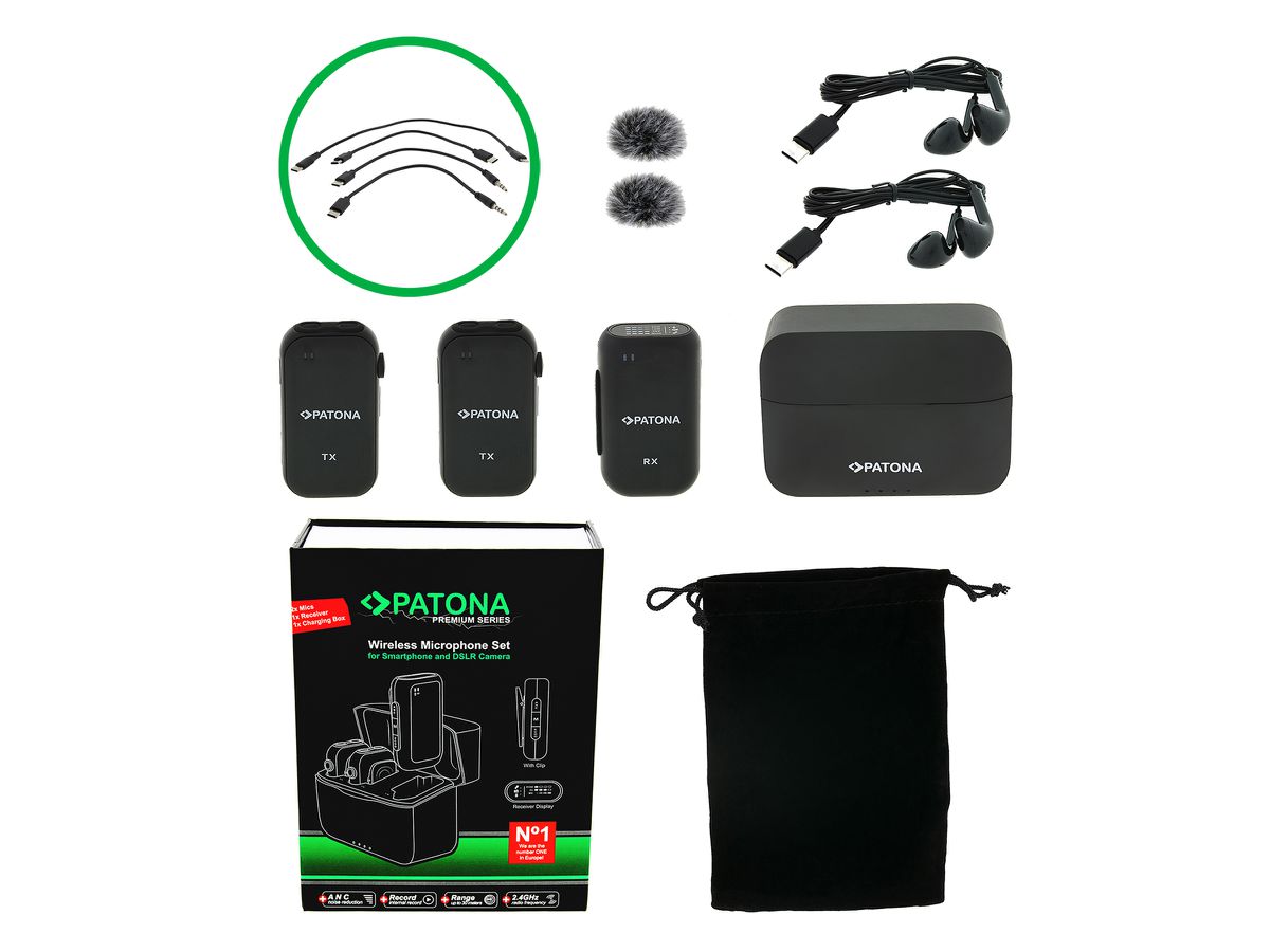 Patona Wireless Lavalier Mikrofon Set