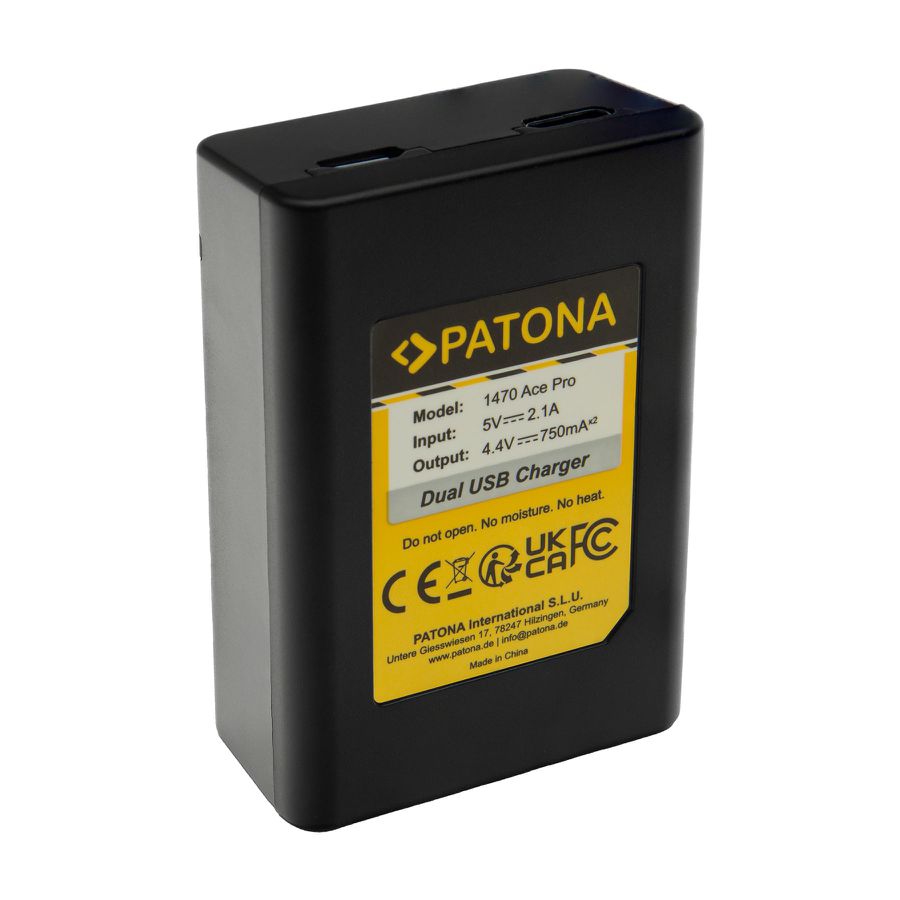 PATONA chargeur double Insta360 Ace Pro